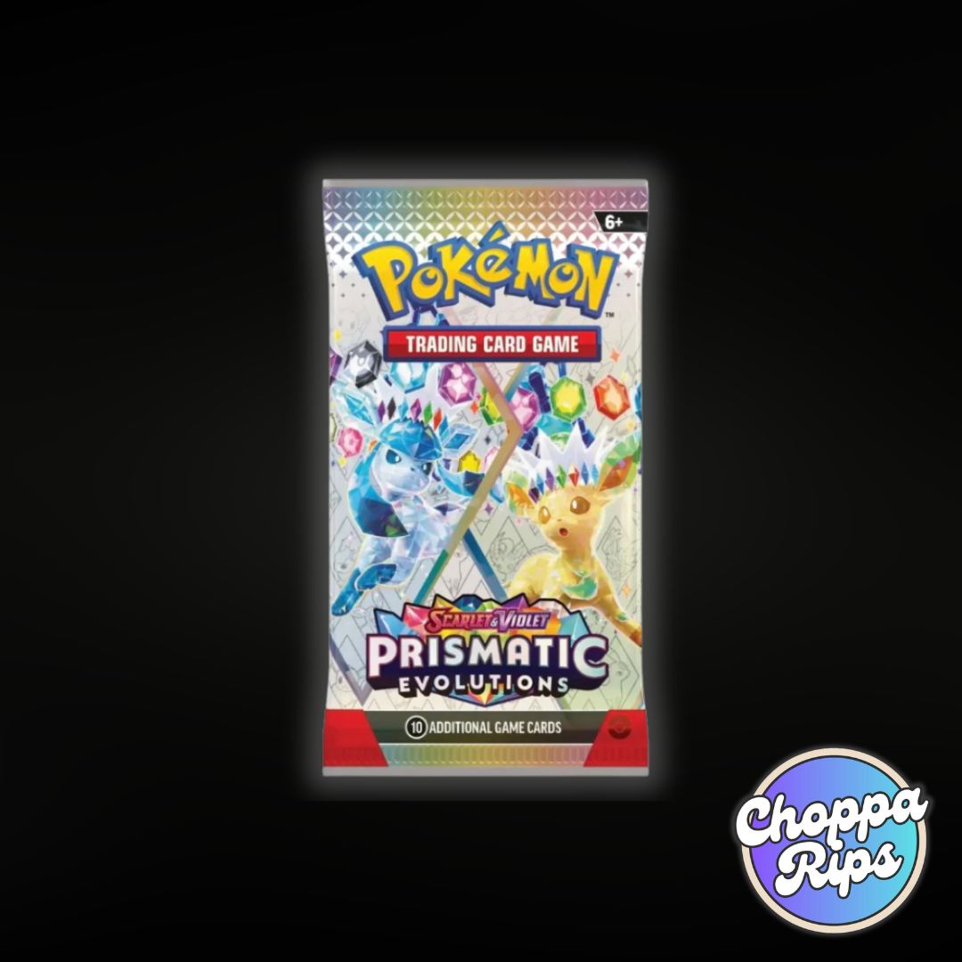 Pokémon Scarlet & Violet Prismatic Evolutions Elite Trainer Box (Live Rip’N’Ship)