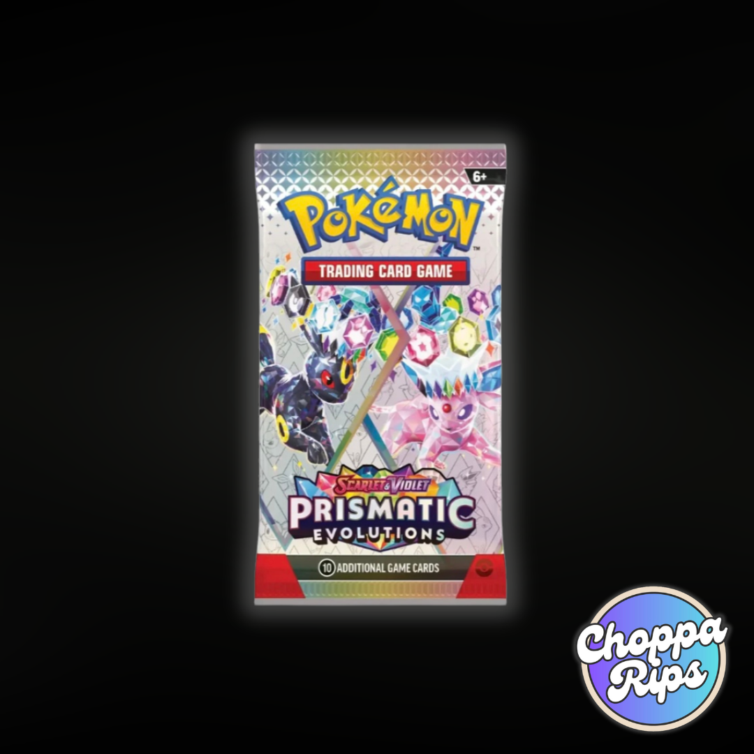 Pokémon Scarlet & Violet Prismatic Evolutions Elite Trainer Box (Live Rip’N’Ship)