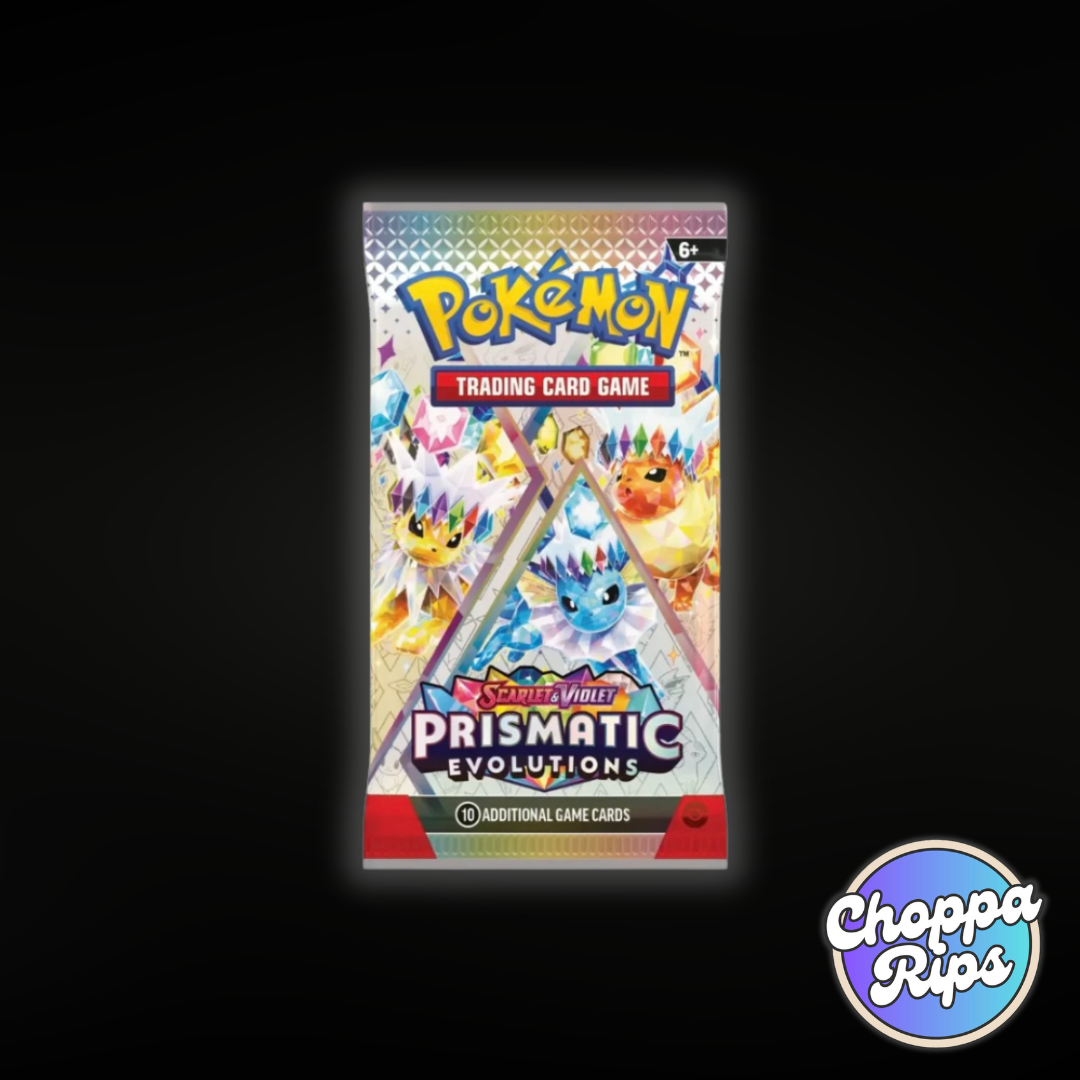 Pokémon Scarlet & Violet Prismatic Evolutions Elite Trainer Box (Live Rip’N’Ship)