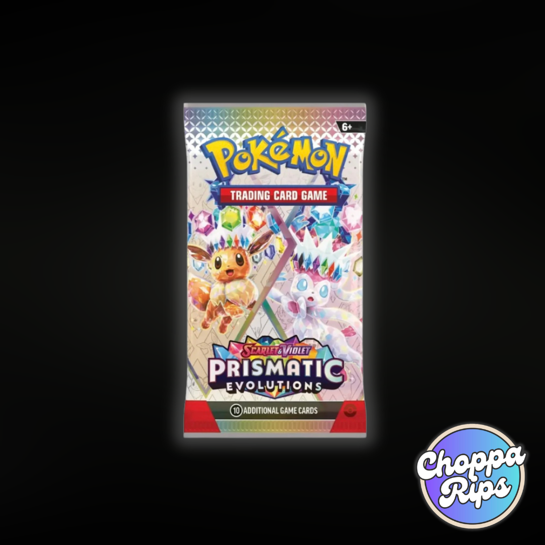 Pokémon Scarlet & Violet Prismatic Evolutions Elite Trainer Box (Live Rip’N’Ship)