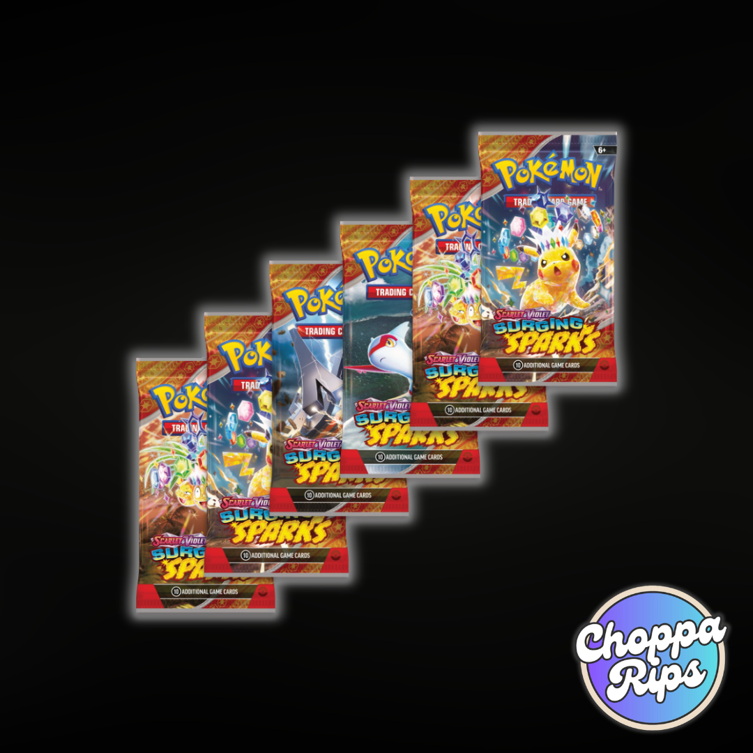 Pokémon Scarlet & Violet Surging Sparks Booster Bundle (Live Rip’N’Ship)
