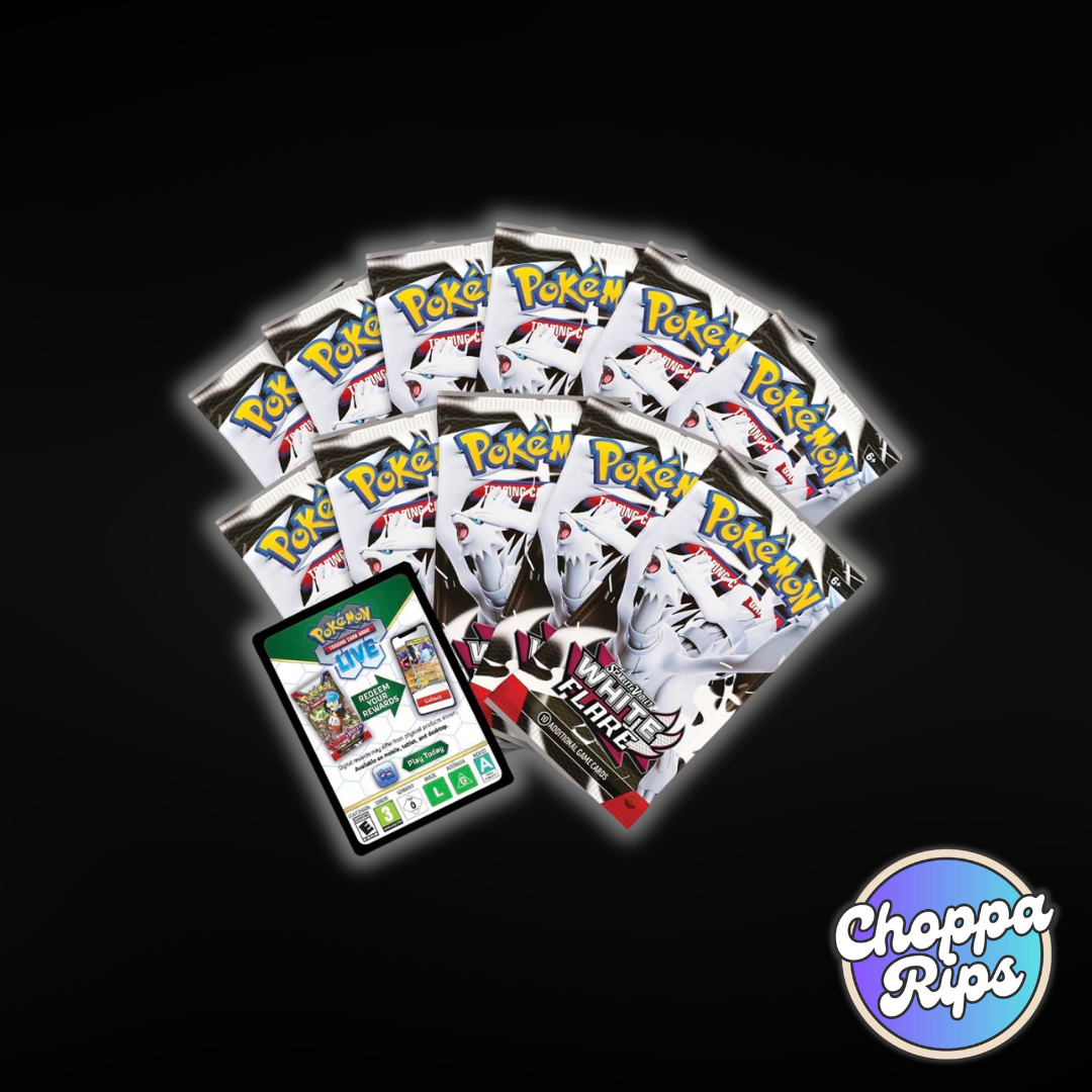 Pokémon Scarlet & Violet White Flare Elite Trainer Box (Live Rip’N’Ship)