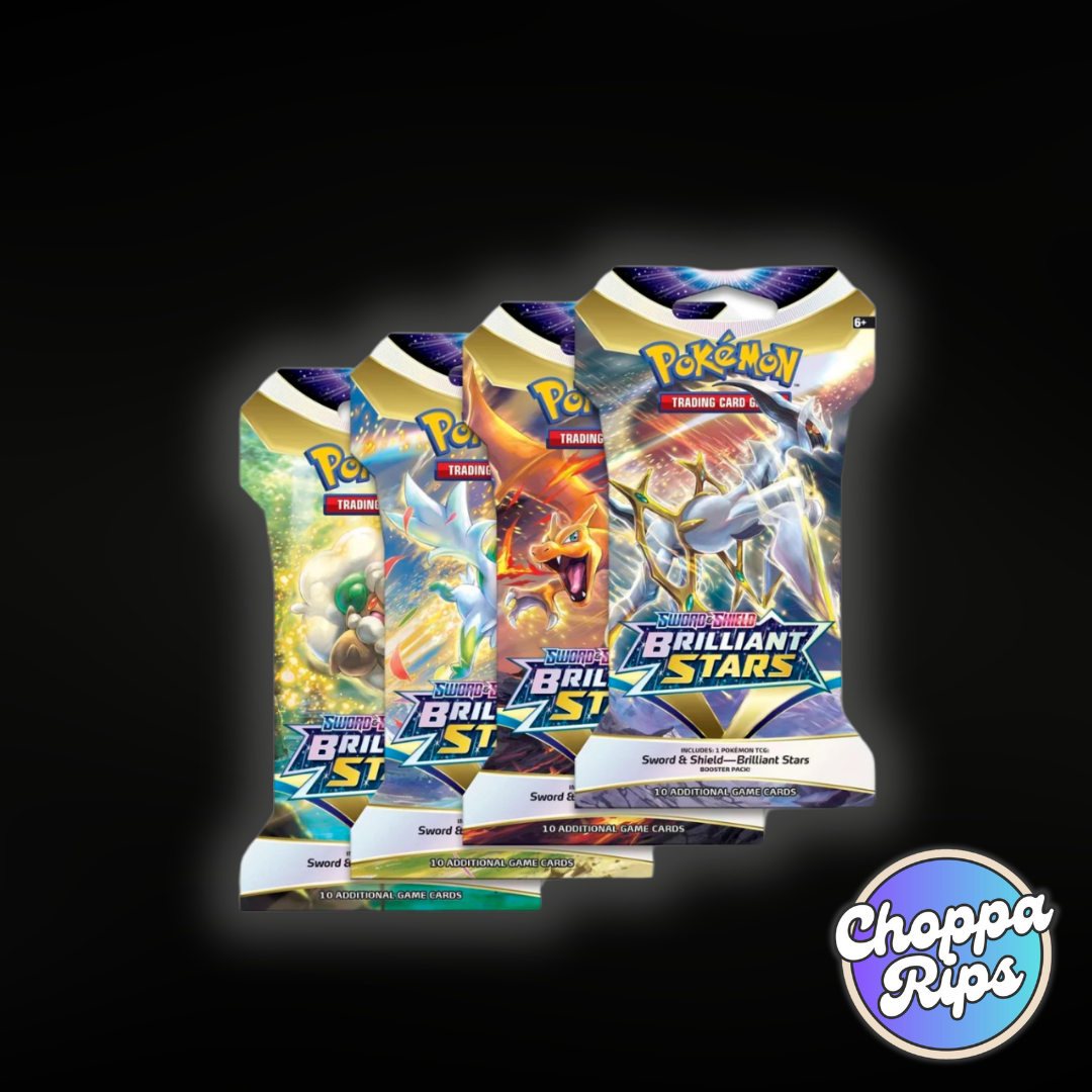 Pokémon Sword & Shield Brilliant Stars Sleeved Booster Pack (Live Rip’N’Ship)