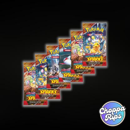 Pokémon Scarlet & Violet Surging Sparks Booster Bundle (Live Rip’N’Ship)