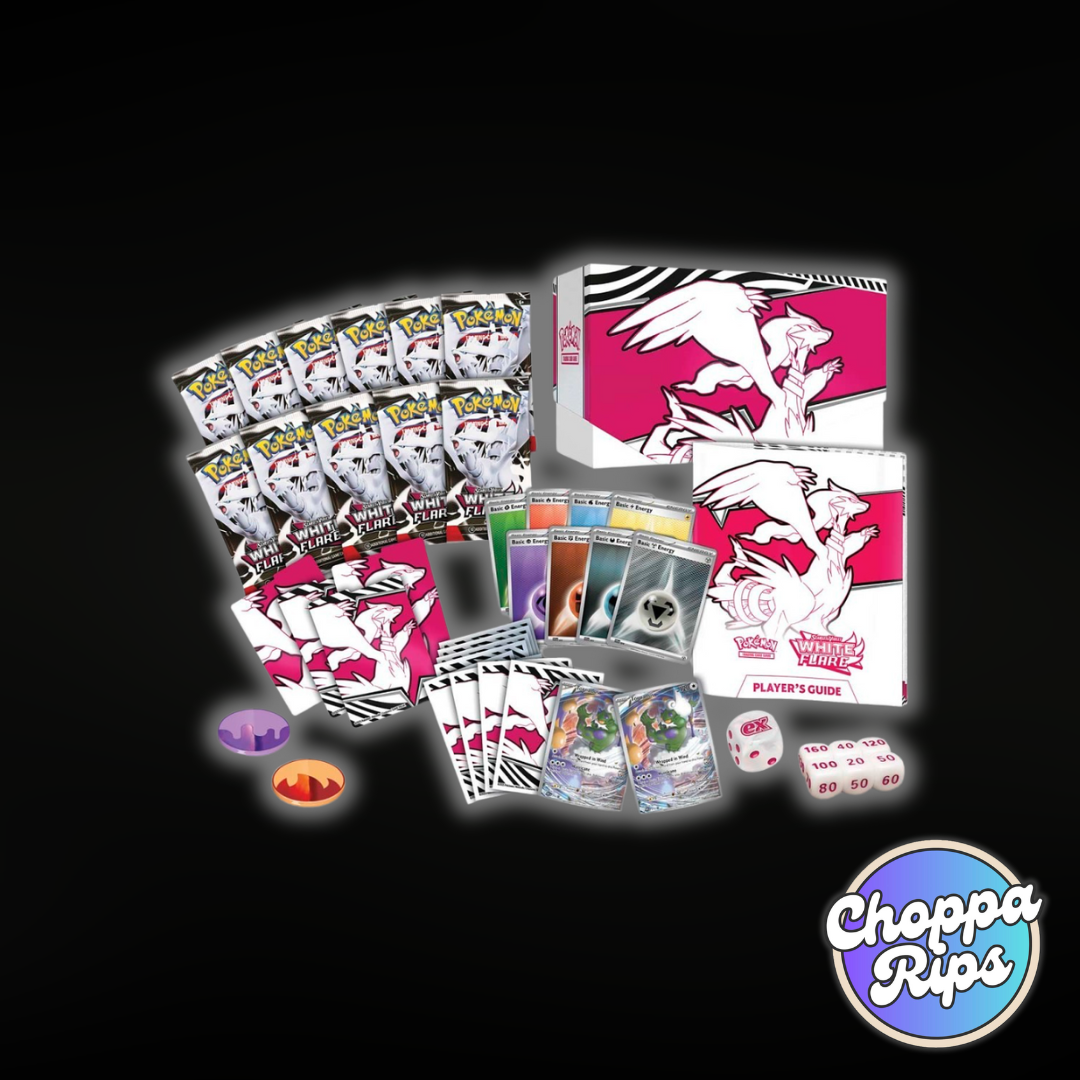 Pokémon Scarlet & Violet White Flare Elite Trainer Box (Live Rip’N’Ship)