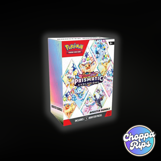 Pokémon Scarlet & Violet Prismatic Evolutions Booster Bundle (Live Rip’N’Ship)