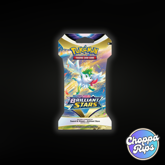 Pokémon Sword & Shield Brilliant Stars Sleeved Booster Pack (Live Rip’N’Ship)
