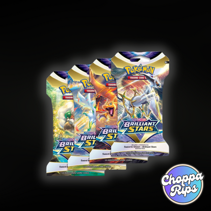 Pokémon Sword & Shield Brilliant Stars Sleeved Booster Pack (Live Rip’N’Ship)