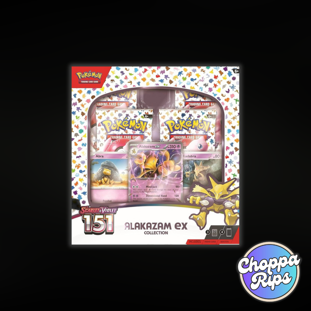 Pokémon Scarlet & Violet 151 Alakazam EX Collection (Live Rip’N’Ship)